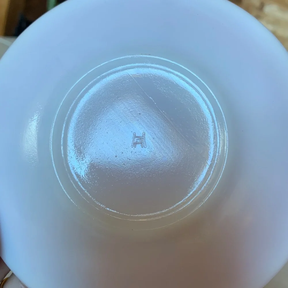 Vintage Hazel Atlas Crinoline Saucer -- Set of 10 plates – Mid-Century Modern - Picture 9 of 9